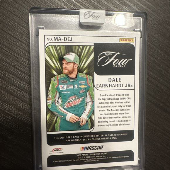 Dale Earnhardt Jr. Auto Patch 67/99 2025 Panini Turn Four - Picture 3 of 5